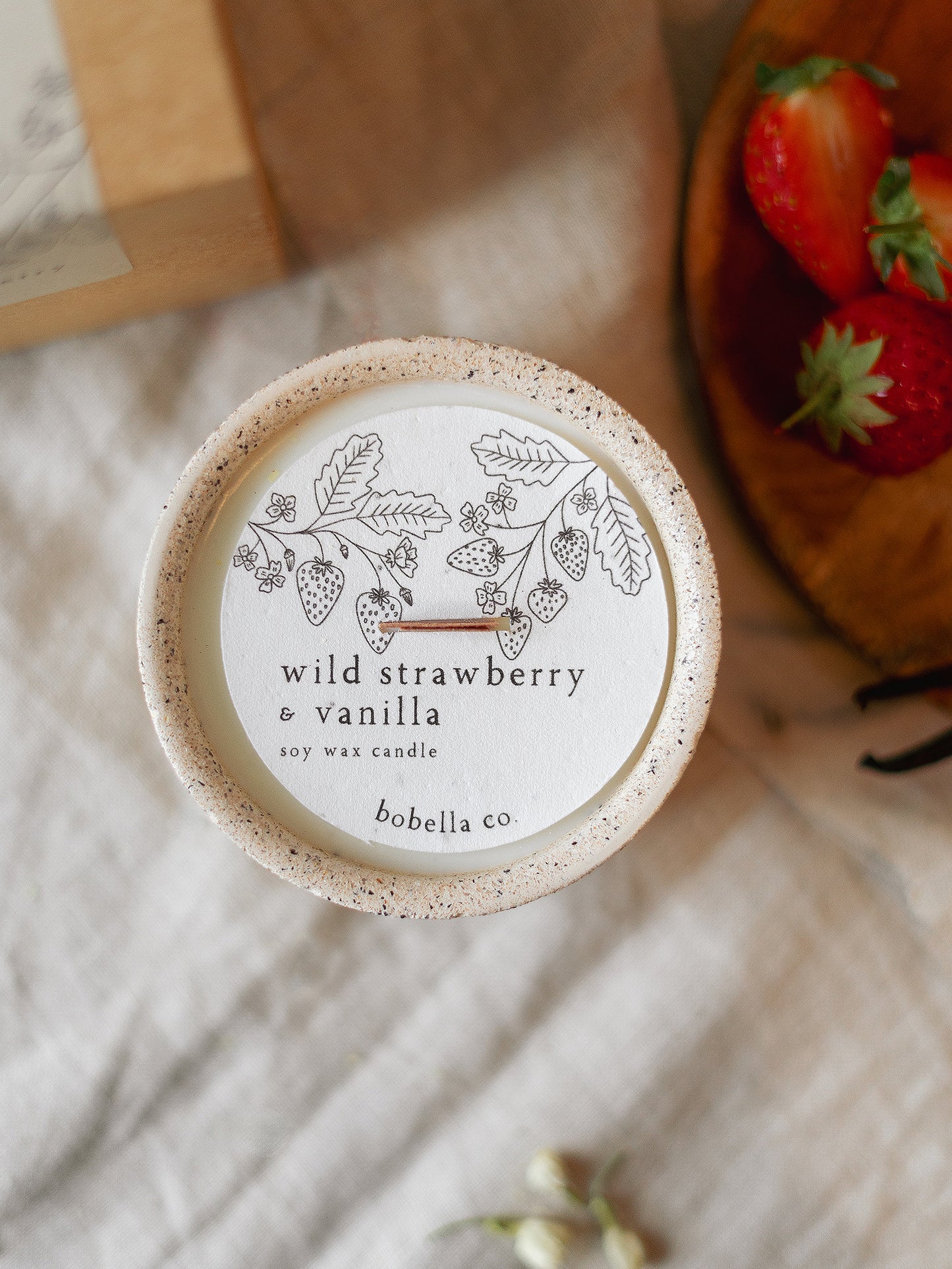 Wild Strawberry & Vanilla Soy Wax Candle