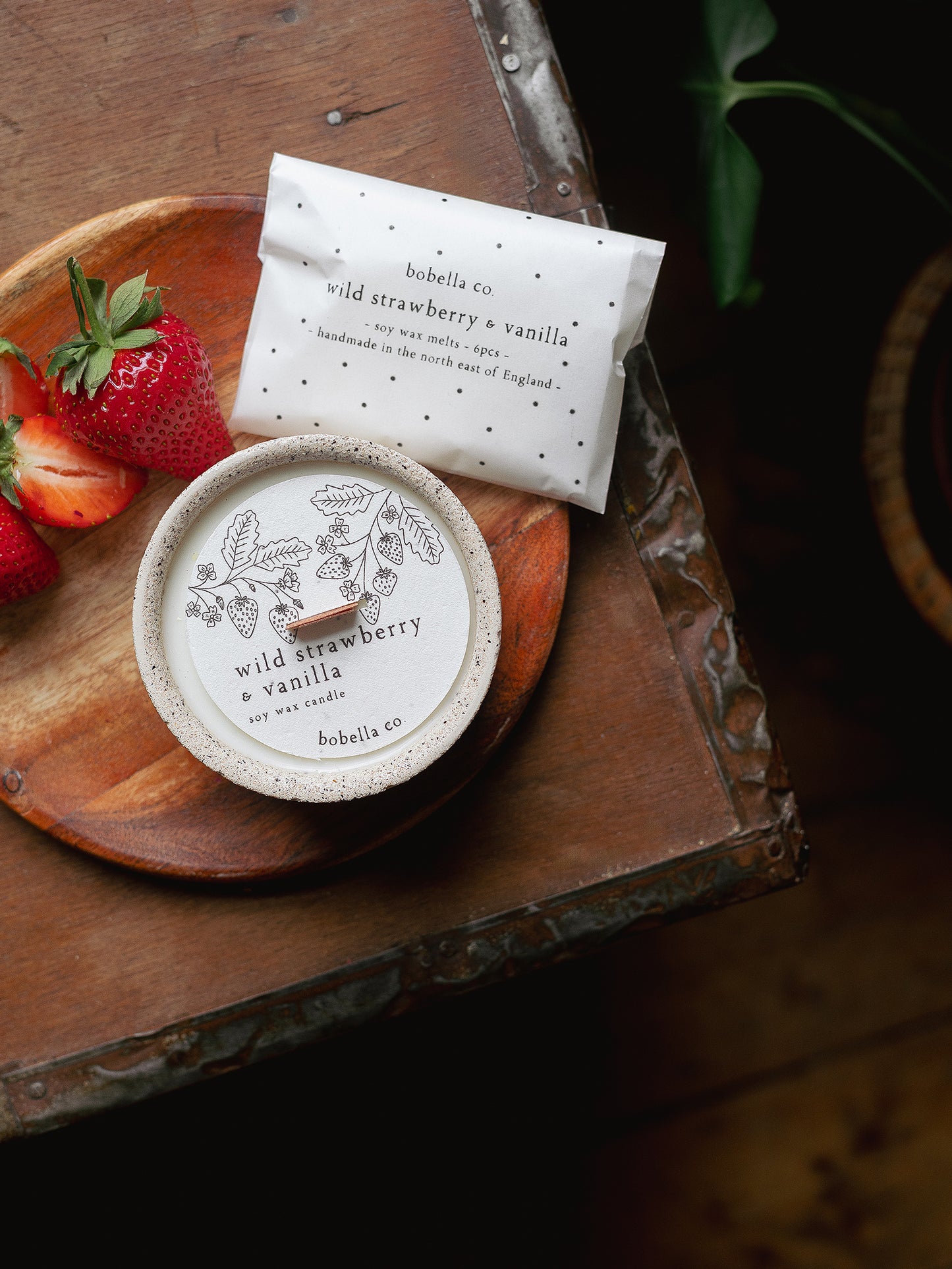 Wild Strawberry & Vanilla Soy Wax Candle