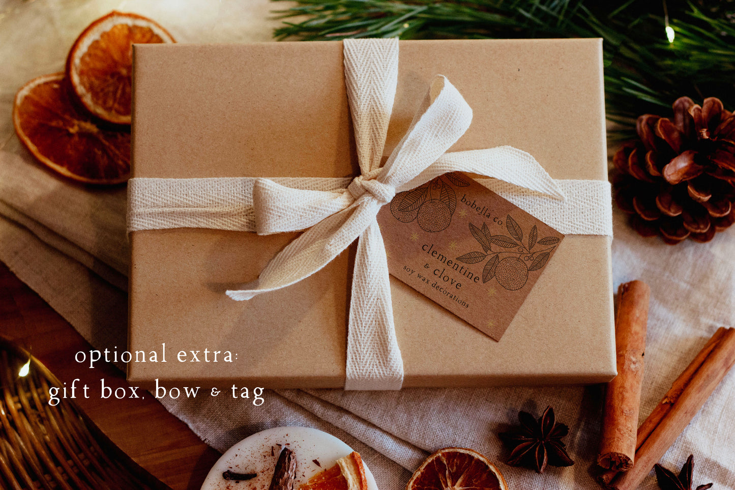 Set of Soy Wax Christmas Decorations