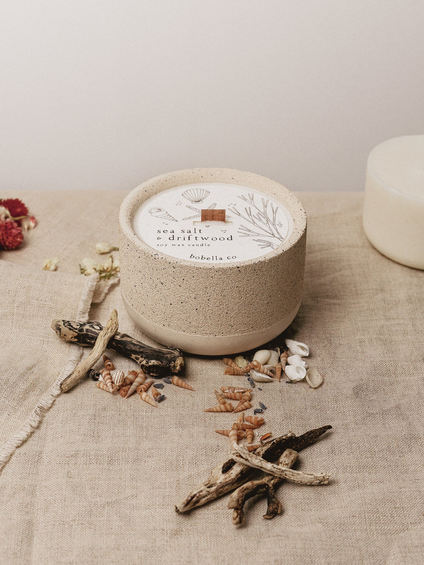 Sea Salt & Driftwood Soy Wax Candle