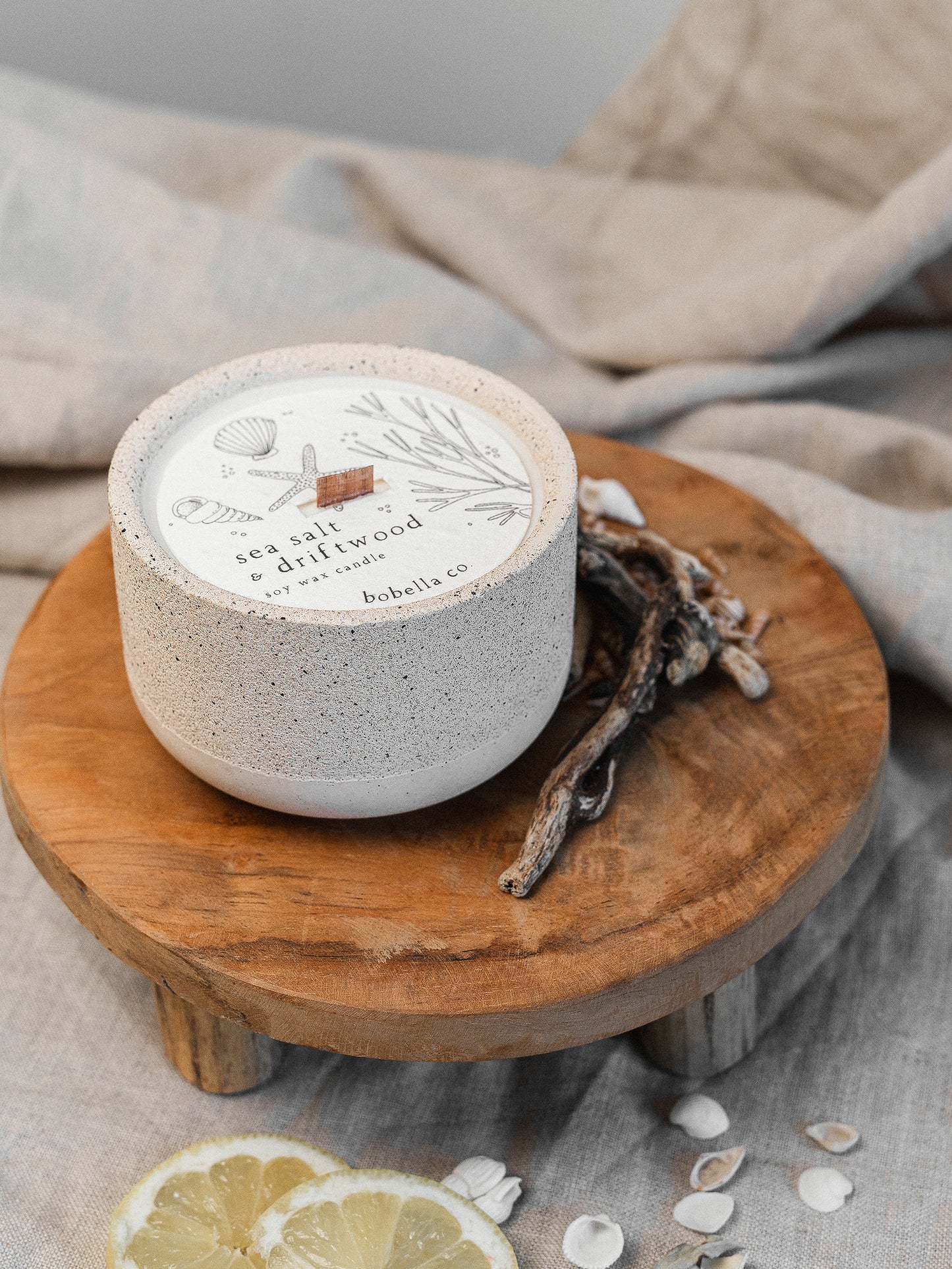 Sea Salt & Driftwood Soy Wax Candle