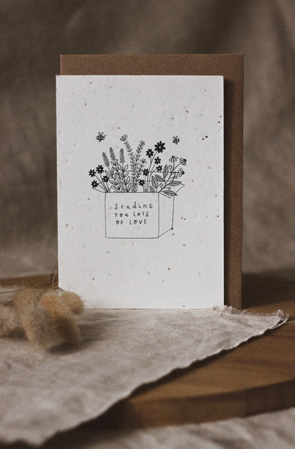 Sending Love Wildflower Plantable Seed Card