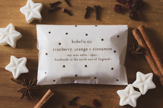 Cranberry, Orange & Cinnamon Soy Wax Melts