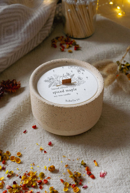 Spiced Maple Soy Wax Candle