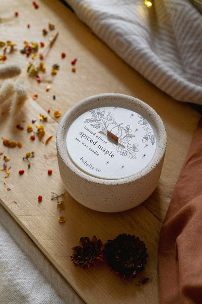 Spiced Maple Soy Wax Candle