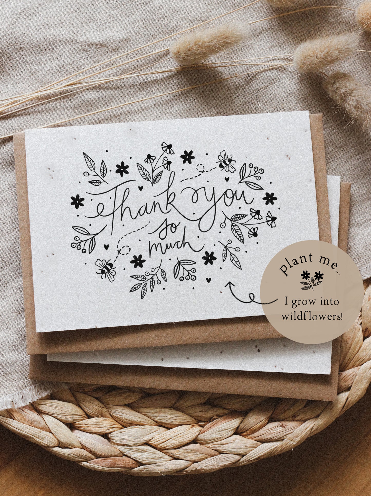 Thank You Wildflower Plantable Seed Card